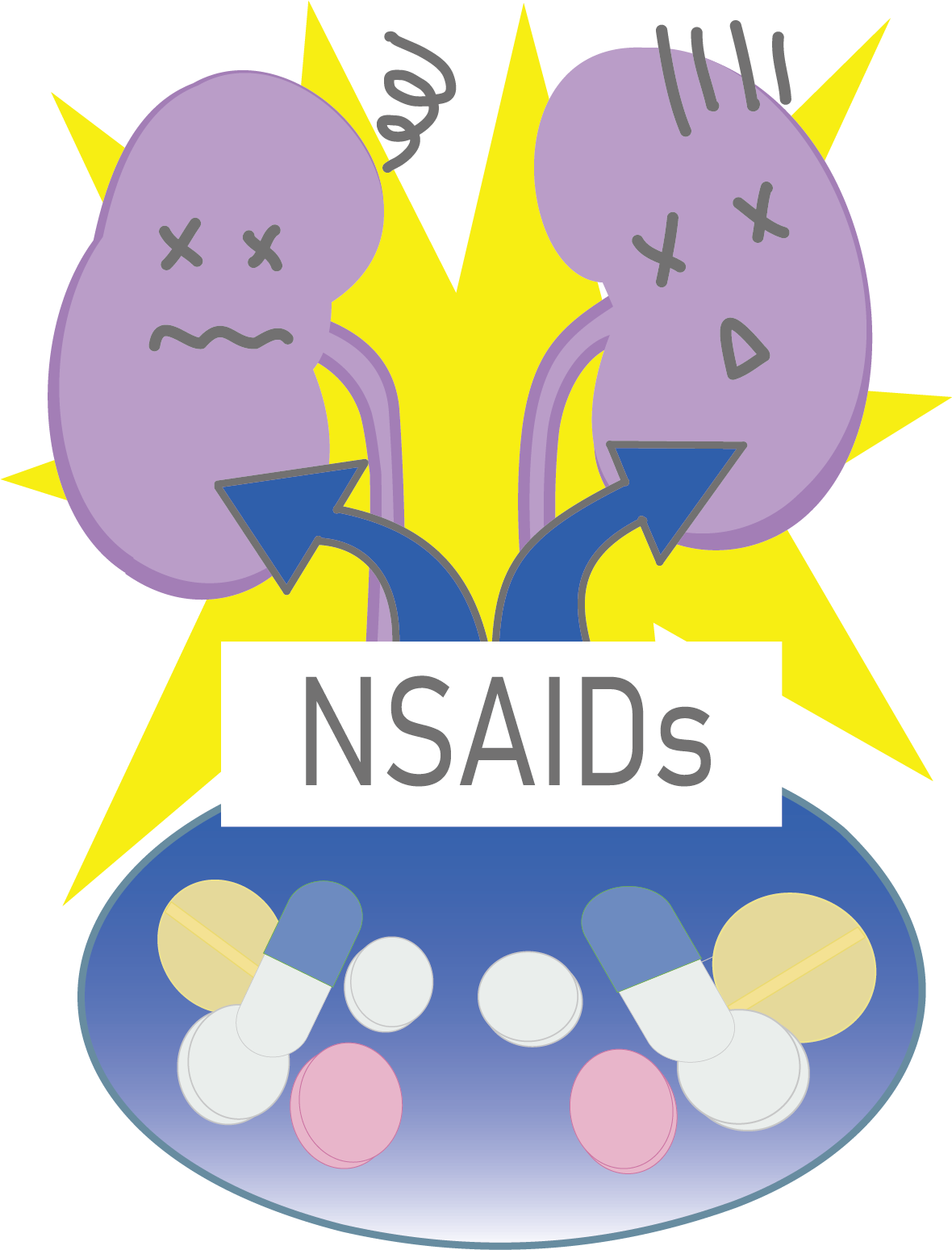 ロキソニンやボルタレンなどの痛み止め（NSAIDs）は腎臓に悪い？高血圧や糖尿病の方は特に注意